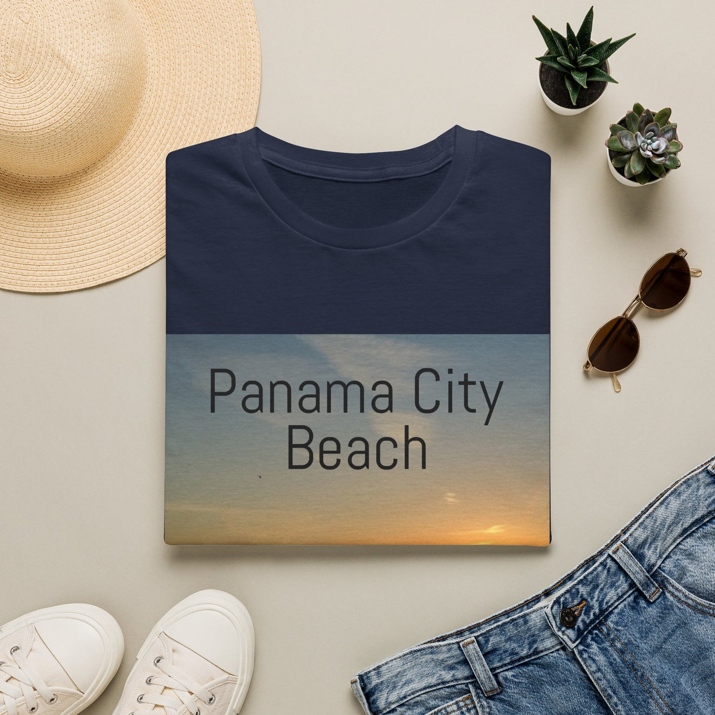 Panama City Beach Sunset T-Shirt — Scenic Coastal Vacation Tee