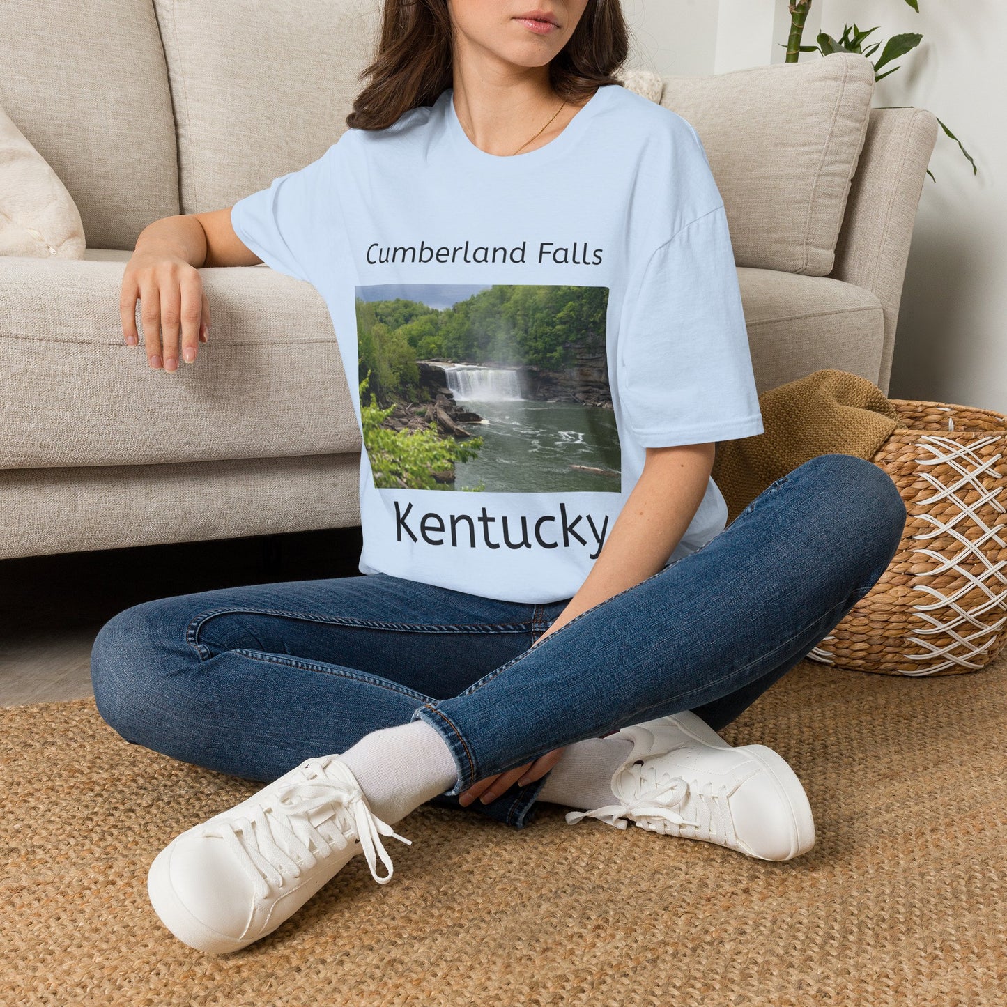 Cumberland Falls Kentucky Scenic T‑Shirt — Waterfall Photo Tee