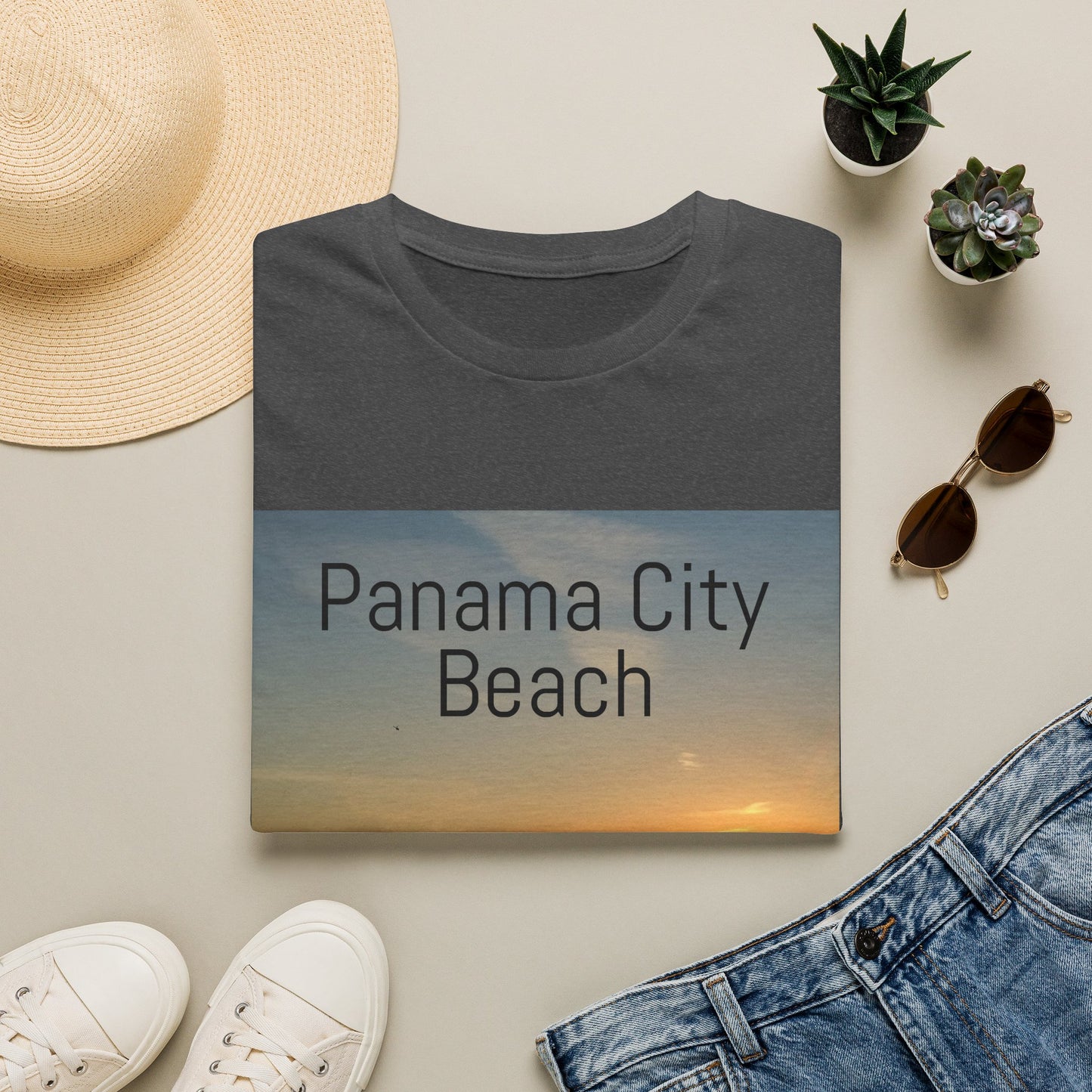 Panama City Beach Sunset T-Shirt — Scenic Coastal Vacation Tee
