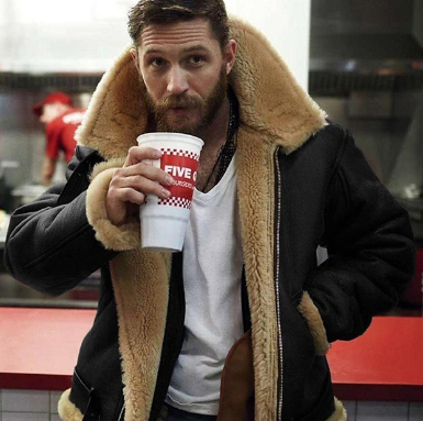 Men's Faux Fur Lined Jacket - Mid-Length Winter Coat