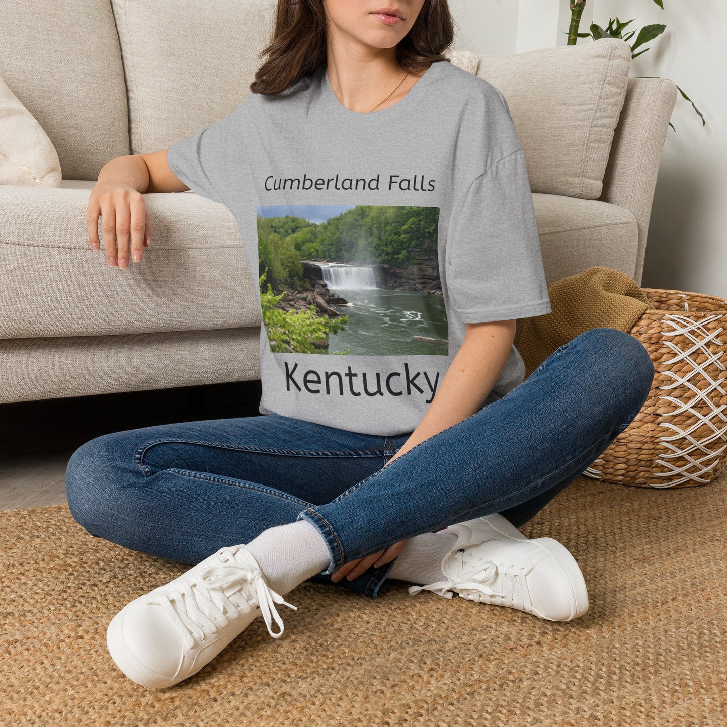 Cumberland Falls Kentucky Scenic T‑Shirt — Waterfall Photo Tee