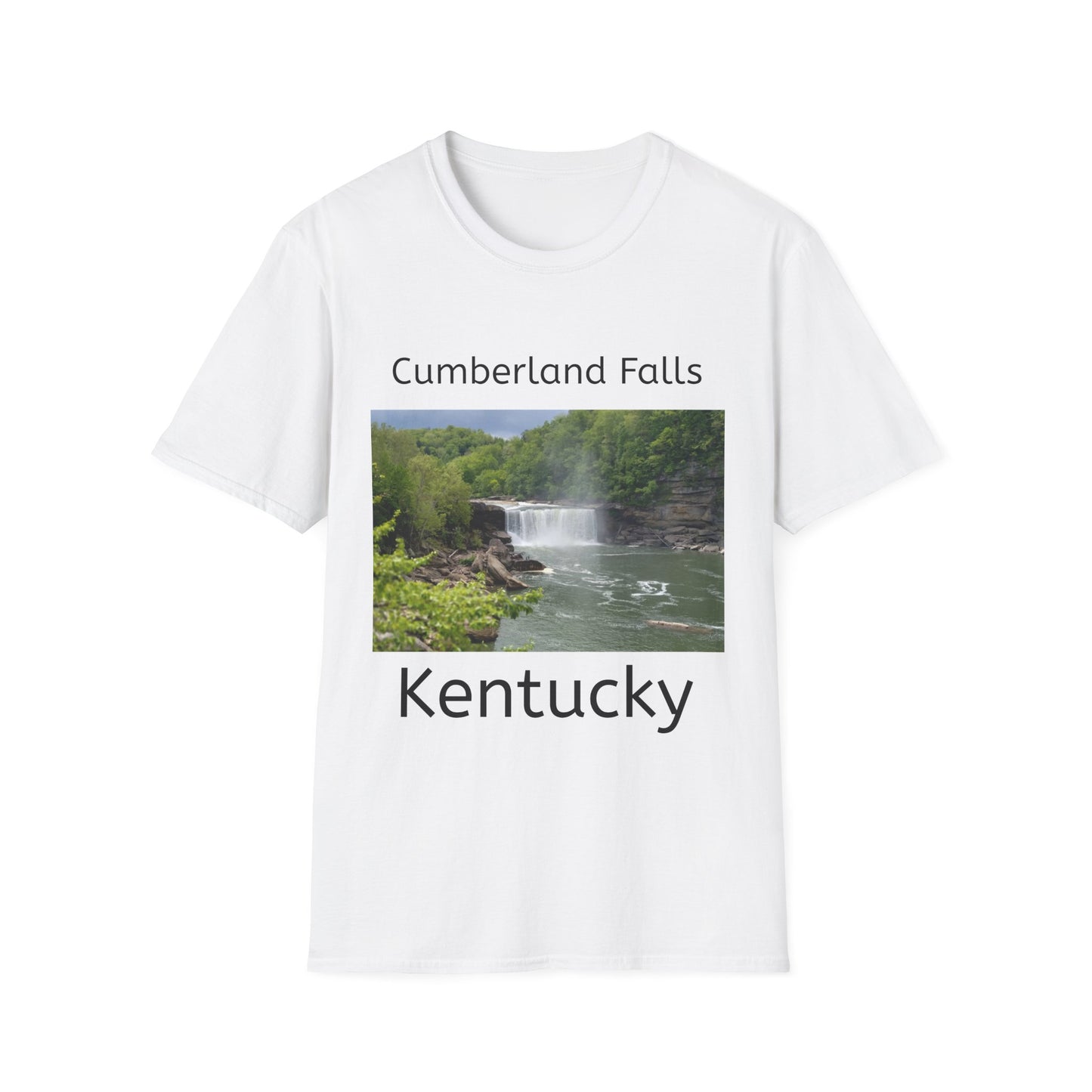 Cumberland Falls Kentucky Scenic T‑Shirt — Waterfall Photo Tee