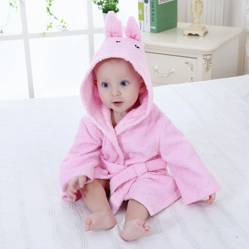 3-Size Shark Bath Towel - Baby Cartoon Hooded Robe
