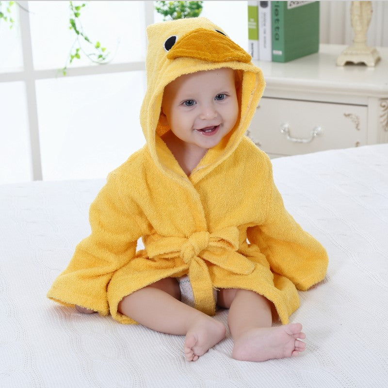 3-Size Shark Bath Towel - Baby Cartoon Hooded Robe