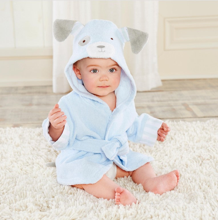 3-Size Shark Bath Towel - Baby Cartoon Hooded Robe