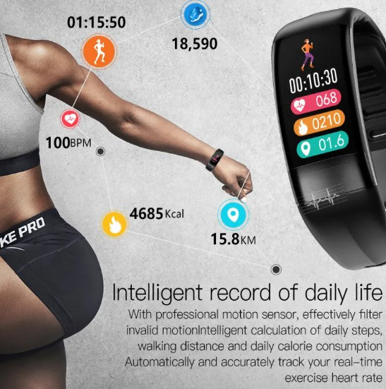 Smart Health Bracelet w/ECG, Heart Rate, and Sleep Monitoring