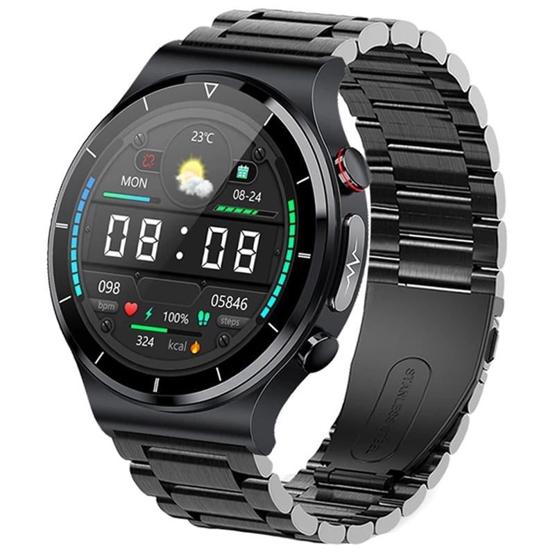 Smart Watch with Wireless Charging and ECG Monitoring