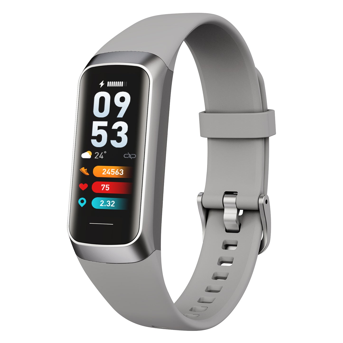 C60 Smart Bracelet with AMOLED Display and Health Metrics