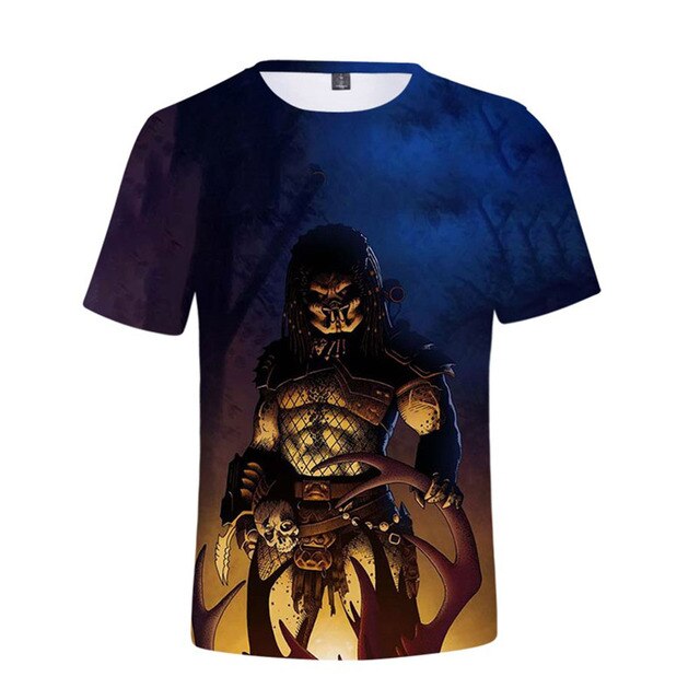 Iron Blood Warrior Graphic Street Scene Men's T-Shirt