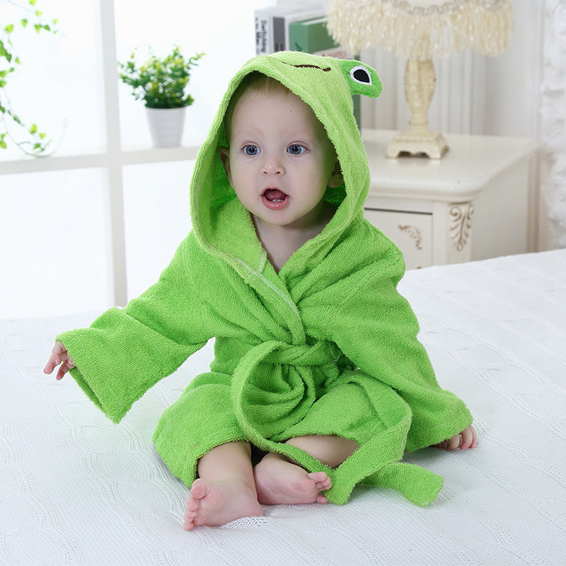 3-Size Shark Bath Towel - Baby Cartoon Hooded Robe
