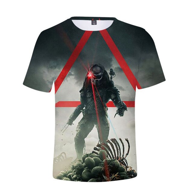 Iron Blood Warrior Graphic Street Scene Men's T-Shirt
